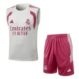26-27 Real Madrid Khaki Tank top and shorts suit #D26069