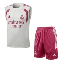 26-27 Real Madrid Khaki Tank top and shorts suit #D26069