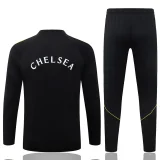 26-27 CHE Black Half Pull Tracksuit #B26066(半拉链)