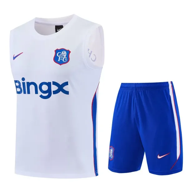 26-27 CHE White Tank top and shorts suit