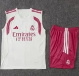 26-27 Real Madrid Khaki Tank top and shorts suit #D26069