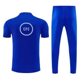 26-27 CHE Fancy blue Short shirts and Long trousers Suit (圆领)