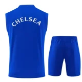 26-27 CHE Fancy blue Tank top and shorts suit
