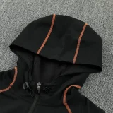 26-27 CHE Black Windbreaker Suit (Hoodie)(风衣套装)