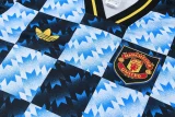 26-27 Man Utd Blue Short shirts and Long trousers Suit (圆领)