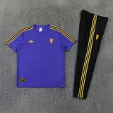 26-27 Man Utd Purple Short shirts and Long trousers Suit (圆领)