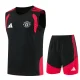 26-27 Man Utd Black Tank top and shorts suit