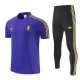 26-27 Man Utd Purple Short shirts and Long trousers Suit (圆领)
