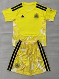 26-27 Newcastle Yellow Goalkeeper Kids Soccer Jersey