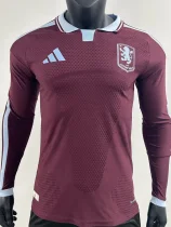 26-27 Aston Villa Home Long Sleeve Player Version Soccer Jersey (长袖球员)