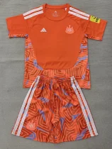 26-27 Newcastle Orange Goalkeeper Kids Soccer Jersey