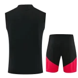 26-27 Man Utd Black Tank top and shorts suit