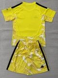 26-27 Newcastle Yellow Goalkeeper Kids Soccer Jersey