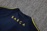 26-27 BAR Royal blue Half Pull Tracksuit #B26086(半拉链)