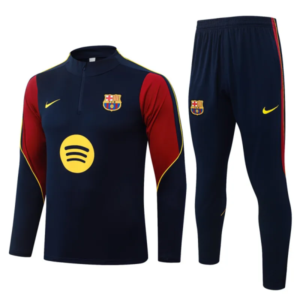26-27 BAR Royal blue Half Pull Tracksuit #B26086(半拉链)