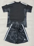 26-27 Aston Villa Black Goalkeeper Kids Soccer Jersey