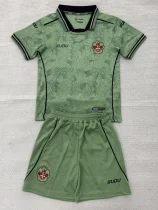 26-27 Wolves Green Goalkeeper Kids Soccer Jersey