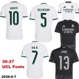 26-27 RMA Away Kids Player Version Soccer Jersey (球员童装)