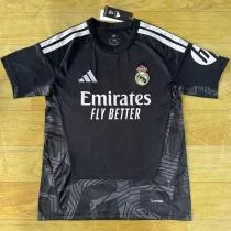 26-27 RMA Black Goalkeeper Fans Soccer Jersey