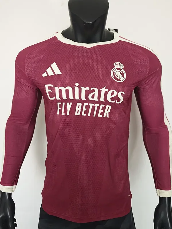26-27 RMA Third Long Sleeve Player Version Soccer Jersey (长袖球员)