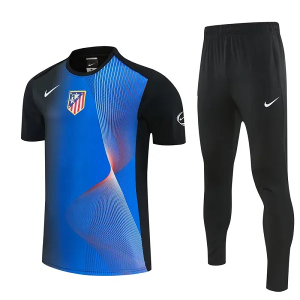 26-27 ATM Black Short shirts and Long trousers Suit (圆领)
