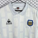 1986 Argentina Gray Goalkeeper Long Sleeve Retro Soccer Jersey (长袖)