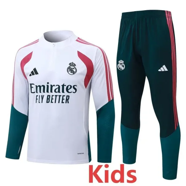 26-27 RMA White Kids Half Pull Tracksuit #E26066(童装)(半拉链)
