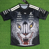 2026 Mercedes Black T-Shirts Racing Suit (Football Jersey Size)大狼头(圆领)