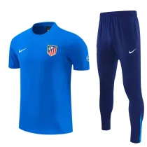 26-27 ATM Fancy blue Short shirts and Long trousers Suit (圆领)