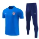 26-27 ATM Fancy blue Short shirts and Long trousers Suit (圆领)