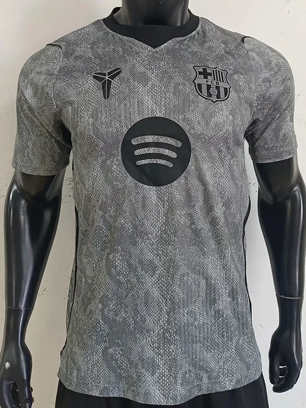 26-27 BAR Grey Goalkeeper Player Version Soccer Jersey