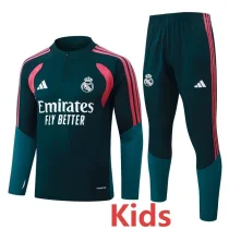 26-27 RMA Dark green Kids Half Pull Tracksuit #E26062(童装)(半拉链)
