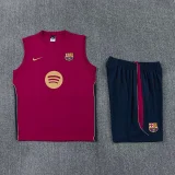 26-27 BAR Brown Red Tank top and shorts suit