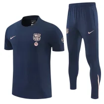 26-27 BAR Royal blue Short shirts and Long trousers Suit (圆领)