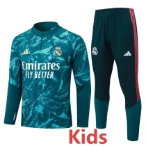 26-27 RMA Dark green Kids Half Pull Tracksuit #E26063(童装)(半拉链)