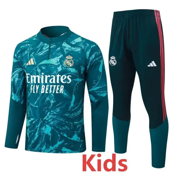 26-27 RMA Dark green Kids Half Pull Tracksuit #E26063(童装)(半拉链)