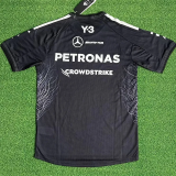 2026 Mercedes Black T-Shirts Racing Suit (Football Jersey Size)大狼头(圆领)