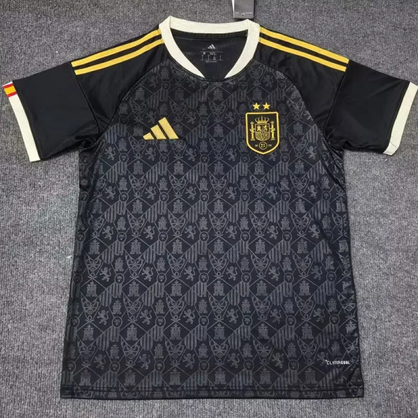 26-27 Spain Black Special Edition Fans Soccer Jersey