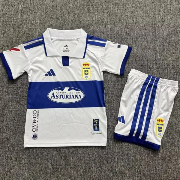 26-27 Real Oviedo Away Kids Soccer Jersey