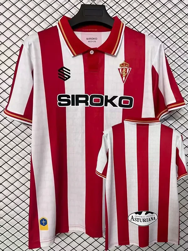 26-27 Gijon Home Fans Soccer Jersey