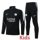 26-27 PSG Black Kids Half Pull Tracksuit #E26045(童装)(半拉链)