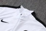 26-27 PSG White Half Pull Tracksuit #B26029(半拉链)