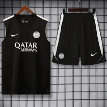 26-27 PSG Black Tank top and shorts suit