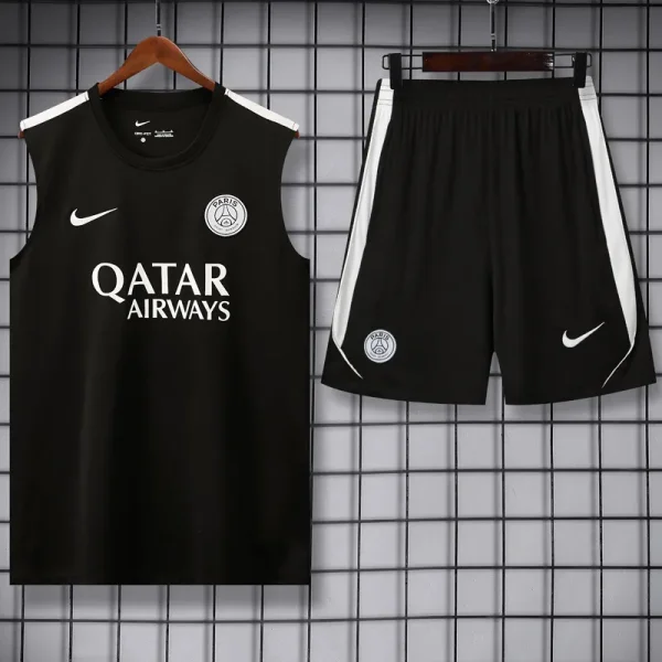 26-27 PSG Black Tank top and shorts suit