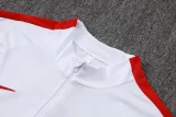 26-27 PSG White Red Half Pull Tracksuit #B26053(半拉链)