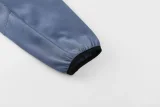 26-27 PSG Grey Blue Hoodie Jacket Tracksuit #01