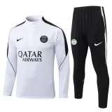 26-27 PSG White Half Pull Tracksuit #B26029(半拉链)