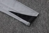 26-27 PSG White Gray Half Pull Tracksuit #B26032(半拉链)