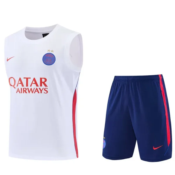 26-27 PSG White Tank top and shorts suit