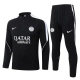 26-27 PSG Black Half Pull Tracksuit #B26033(半拉链)